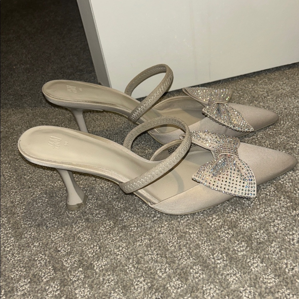 H&M Bow Detail Slingback Heels - Picture 5 of 6